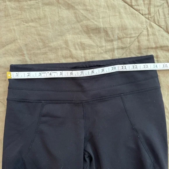 Athleta Black Mesh Crop Leggings Size Small - Picture 5 of 8